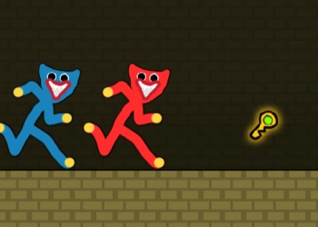 Red and Blue Stickman Huggy